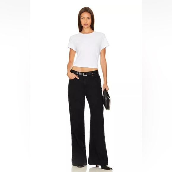 NWT RE/DONE Originals Low Rider Loose Jeans Black Flow sz 29 Wide Leg Revolve - Picture 1 of 11